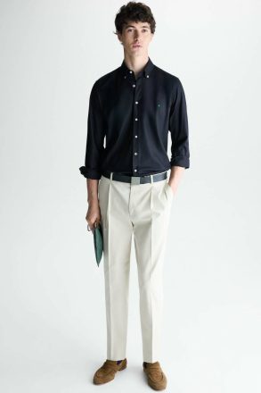 Shirts Black Men Twill Shirt Purificacion Garci - Image 4