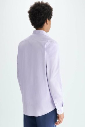 Shirts Mallow/White Needle Striped Poplin Shirt Men Purificacion Garci - Image 3