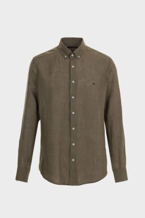 Shirts Men Linen Shirt Purificacion Garci Khaki - Image 5