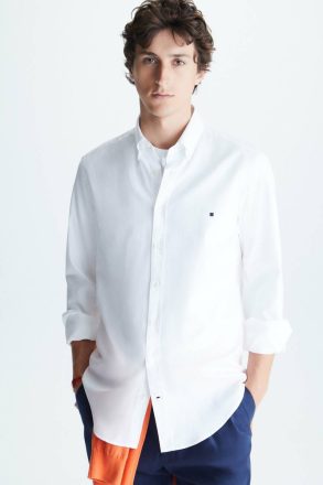 Shirts Pg Tape Twill Shirt White Men Purificacion Garci