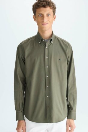 Shirts Purificacion Garci Khaki Men Twill Shirt