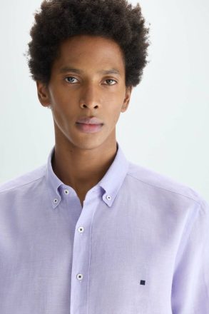 Shirts Purificacion Garci Mallow Men Linen Shirt - Image 2