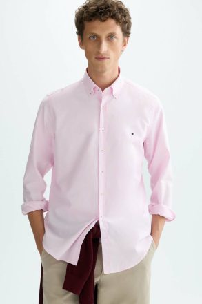 Shirts Purificacion Garci Men Pink Oxford Shirt