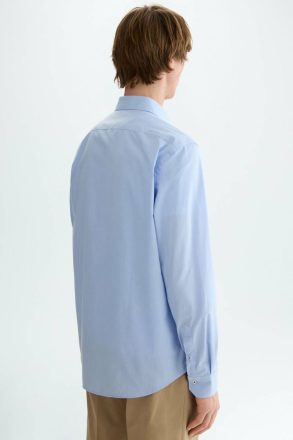 Shirts Sky Blue Purificacion Garci Men Cinta Pg Oxford Shirt - Image 3