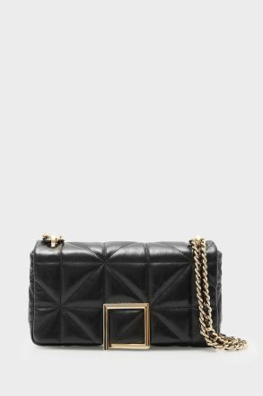Shoulder Bags Purificacion Garci Homenaje Acolchado Cross Body Bag Women Black