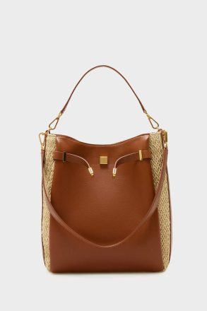 Shoulder Bags Women Natural/Brown La Gran Manzana Shoulder Bag Purificacion Garci