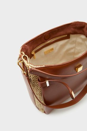 Shoulder Bags Women Natural/Brown La Gran Manzana Shoulder Bag Purificacion Garci - Image 3
