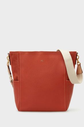 Shoulder Bags Women Orange Combinación Única Shoulder Bag Purificacion Garci