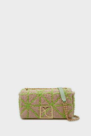 Shoulder Bags Women Purificacion Garci Homenaje Acolchado Crossbody Bag Pink/Green