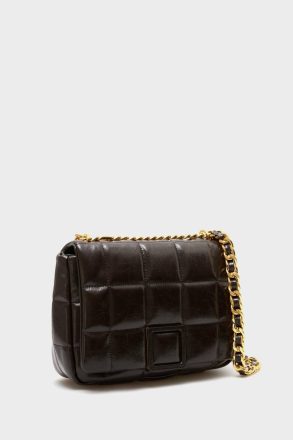 Shoulder Bags Women Purificacion Garci Homenaje Acolchado Shoulder Bag Dark Brown - Image 2