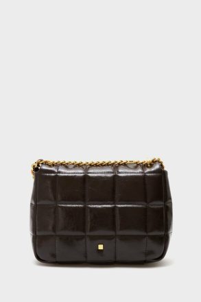 Shoulder Bags Women Purificacion Garci Homenaje Acolchado Shoulder Bag Dark Brown - Image 4