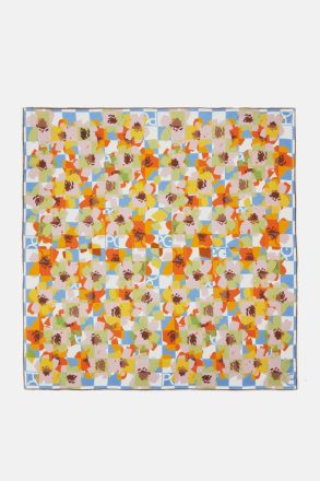Sky Blue Gambito 90 Silk Scarf Women Scarves Purificacion Garci