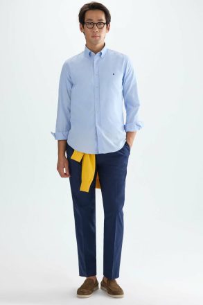 Sky Blue Oxford Shirt Men Purificacion Garci Shirts - Image 4