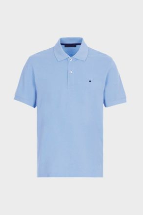 Sky Blue Purificacion Garci Polo Shirts Men Piqué Polo Shirt - Image 5