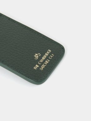 Small Goods Cambridge Satchel Women The Luggage Tag - Ivy Calf Grain & Havana Calf Grain - Image 4