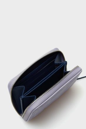 Small Wallets Women Purificacion Garci Granada Zipped Japanese Wallet Purple - Image 2