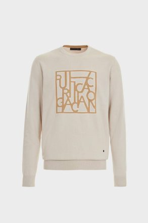 Stone/Camel Men Purificacion Garci Intarsia Pima Cotton Sweater Sweatshirts - Image 5