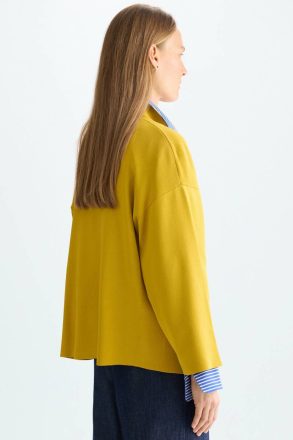 Stretch Knit Oversize Sweater Knitwear Women Purificacion Garci Mimosa - Image 3