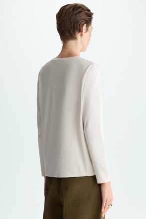 T-Shirts And Tops Purificacion Garci Sand Women Sequinned Bow Drawing Jersey Straight-Fit T-Shirt - Image 3