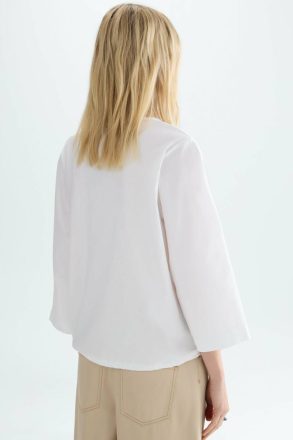 T-Shirts And Tops White Purificacion Garci Women Jersey Poplin A-Line T-Shirt - Image 3