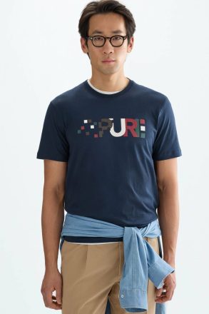 T-Shirts Purificacion Garci Pure Print T-Shirt Men Navy