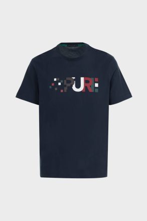 T-Shirts Purificacion Garci Pure Print T-Shirt Men Navy - Image 5