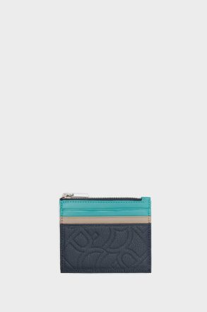 Tandem Zipped Card Holder Women Purificacion Garci Card Holders And Coin Purses Atlantic Blue/Turquoise Blue
