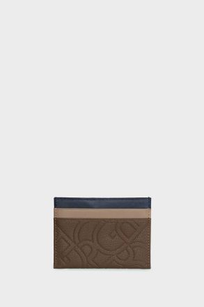 Taupe Card Holders And Coin Purses Tandem Leather Card Holder Purificacion Garci Women