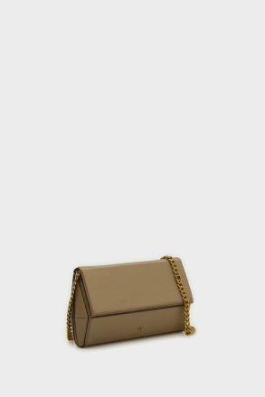 Taupe Crossbody Bags Purificacion Garci Women Origami Crossbody Bag - Image 2