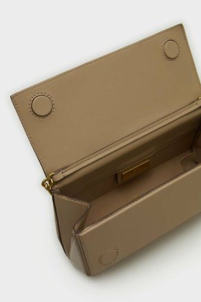 Taupe Crossbody Bags Purificacion Garci Women Origami Crossbody Bag - Image 3