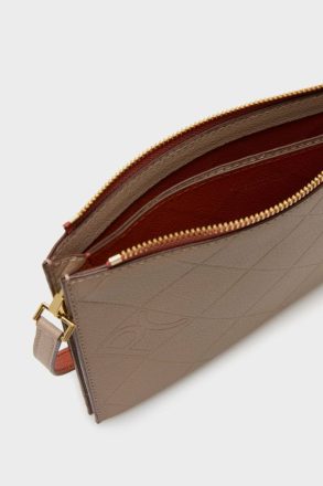 Taupe Crossbody Bags Women Purificacion Garci Tándem Crossbody Bag - Image 3
