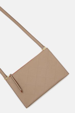 Taupe Crossbody Bags Women Purificacion Garci Tándem Crossbody Bag - Image 4