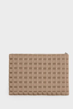 Taupe Women Pouches And Wash Bags Choco Pg Neoprene Pouch Purificacion Garci - Image 3
