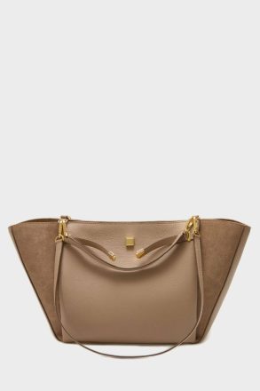 Taupe Women Purificacion Garci La Gran Manzana Shoulder Bag Shoulder Bags