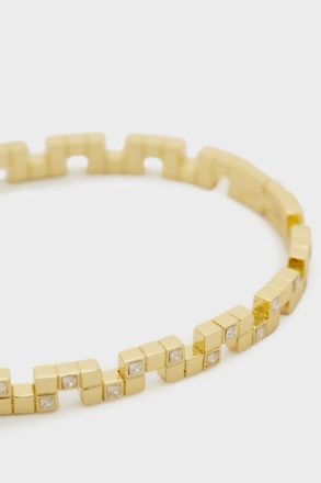 Tetrominó Bracelet Gold/Crystal Women Purificacion Garci Bracelets - Image 2