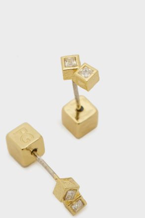 Tetrominó Earrings Earrings Gold/Crystal Women Purificacion Garci - Image 2