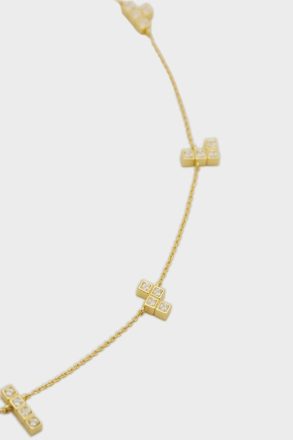 Tetrominó Necklace Women Gold/Crystal Evening Purificacion Garci - Image 2