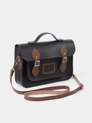 The 13 Inch Batchel - Dark Brown & Vintage Cambridge Satchel Satchels Women - Image 2