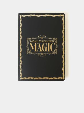The A5 Notebook - Black With Gold Foiling Cambridge Satchel Crossbody Women