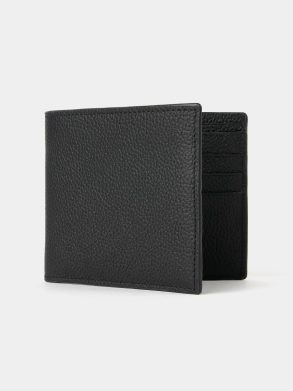 The Billfold Wallet - Black Madras Grain Cambridge Satchel Women Crossbody