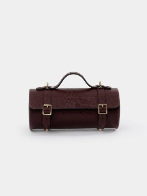 The Bowls Bag - Oxblood Celtic Grain Women Crossbody Cambridge Satchel