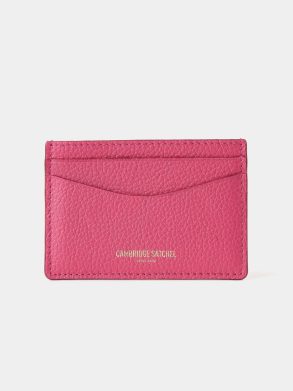 The Card Case - Fuchsia Pink Madras Grain Crossbody Cambridge Satchel Women