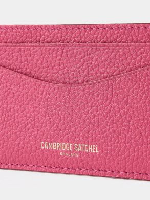 The Card Case - Fuchsia Pink Madras Grain Crossbody Cambridge Satchel Women - Image 3