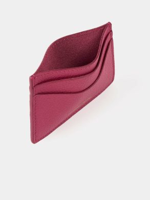 The Card Case - Fuchsia Pink Madras Grain Crossbody Cambridge Satchel Women - Image 4