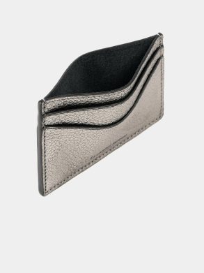 The Card Case - Steel Madras Grain Crossbody Women Cambridge Satchel - Image 4