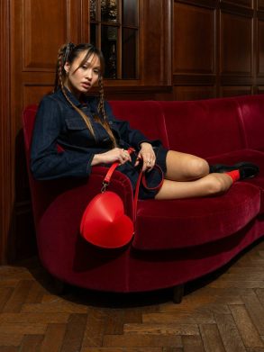 The Heart Bag - Love Hearts Red Women Cambridge Satchel Crossbody - Image 2
