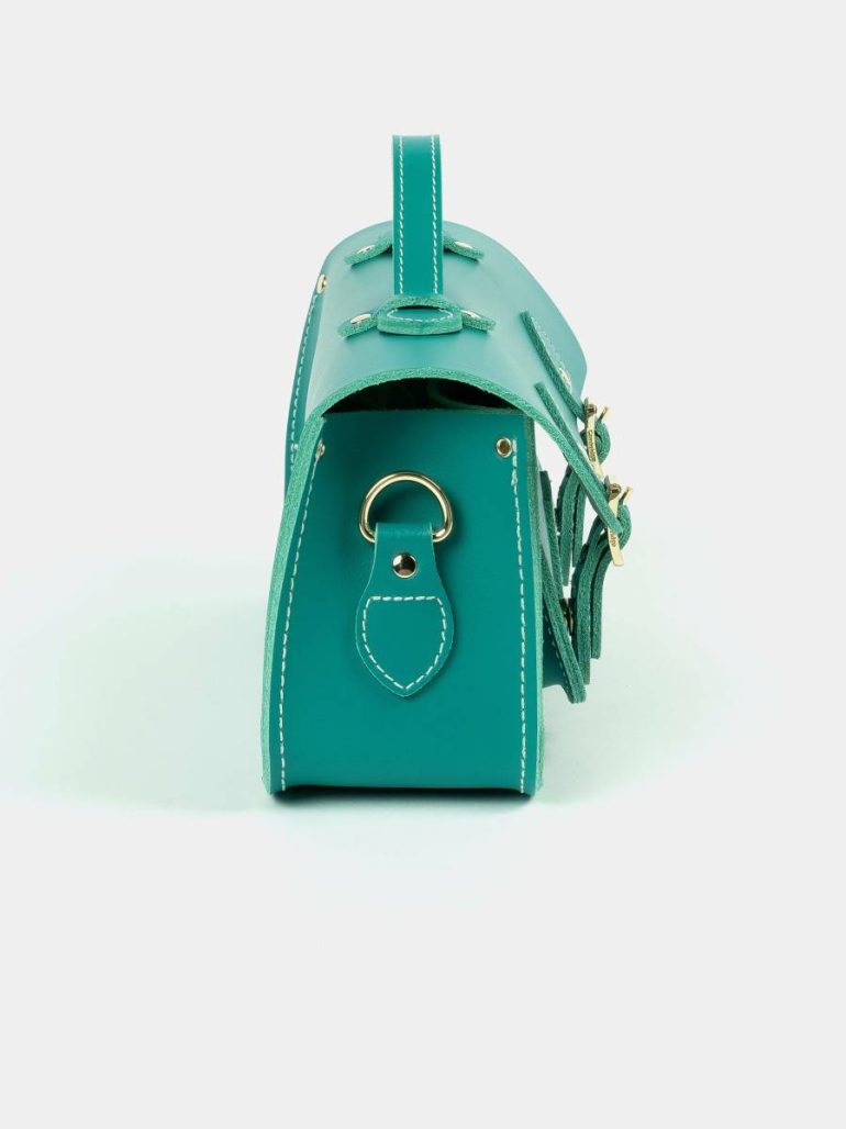 The Long Satchel - Aqua Women Cambridge Satchel Satchels - Image 4