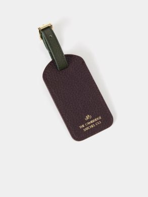 The Luggage Tag - Bordeaux Calf Grain & Ivy Calf Grain Women Small Goods Cambridge Satchel - Image 2