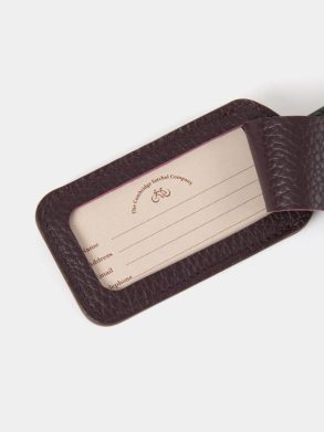 The Luggage Tag - Bordeaux Calf Grain & Ivy Calf Grain Women Small Goods Cambridge Satchel - Image 3