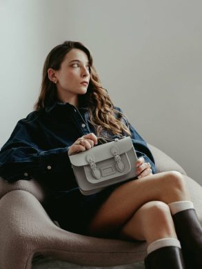 The Mini -Moon Grey Celtic Satchels Cambridge Satchel Women - Image 2